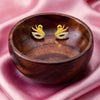 22KT Swan Earrings Gold
