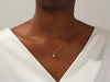 Asscher Cut Moissanite Solitaire Pendant in 14K Gold Plated