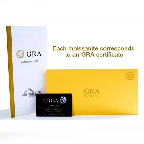 Oval Cut Real Moissanite 2 Prong Solitaire Ring 14K Gold Plated