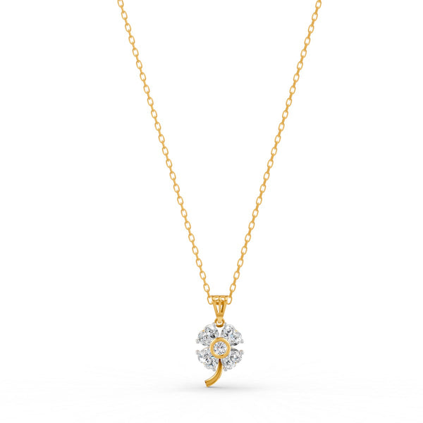 3.21 Ct Heart Cut Moissanite Women's Heart Necklace Pendant 14K Gold Plated