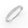 1.90 Ct Round Cut Natural Moissanite Women's Bangle Bracelets 14K Gold Plated