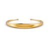 Elegant Polished Gold Cuff Bracelet for Women Sleek Minimalist Design 14K Gold Plated