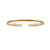 0.15 Ct Round Cut Natural Moissanite Women's Bangle Bracelets 14K Gold Plated