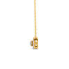 0.30 Ct Round Cut Moissanite Women's Halo Necklace Pendant 14K Gold Plated