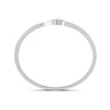 1.50 Ct Round Cut Moissanite Women's Bangle Bracelet 14K Gold Plated