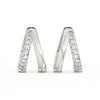 1/2 Ct Round Cut Moissanite Hoop Earrings 14K Gold Plated