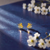 22KT Swan Earrings Gold