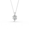 3.21 Ct Heart Cut Moissanite Women's Heart Necklace Pendant 14K Gold Plated