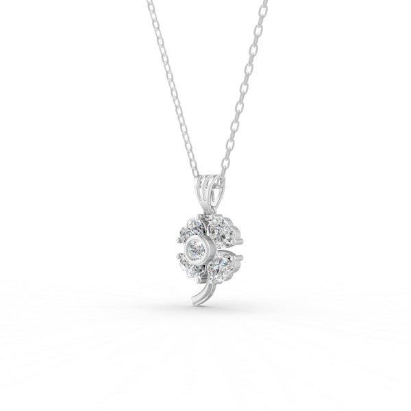 3.21 Ct Heart Cut Moissanite Women's Heart Necklace Pendant 14K Gold Plated