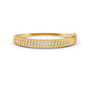 1.90 Ct Round Cut Natural Moissanite Women's Bangle Bracelets 14K Gold Plated
