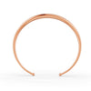 Elegant Polished Gold Cuff Bracelet for Women Sleek Minimalist Design 14K Gold Plated