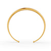 Elegant Polished Gold Cuff Bracelet for Women Sleek Minimalist Design 14K Gold Plated