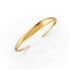 Elegant Polished Gold Cuff Bracelet for Women Sleek Minimalist Design 14K Gold Plated