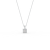 Asscher Cut Moissanite Solitaire Pendant in 14K Gold Plated