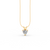 Heart Cut Moissanite Solitaire Pendant 14K Gold Plated
